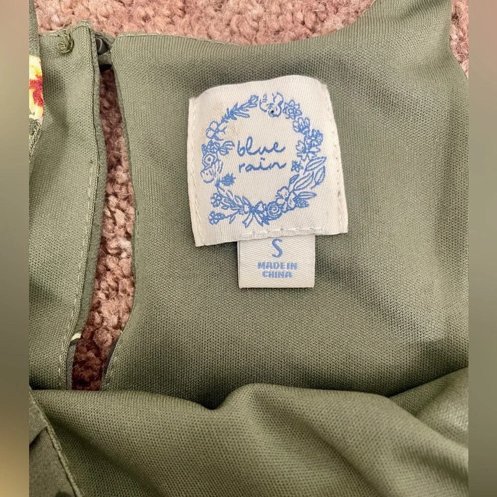 Blue Rain Green and floral dress - Picture 6 of 6